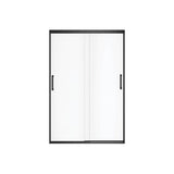 Incognito 70 44-47 x 70 1/2 in. 6mm Bypass Shower Door for Alcove Installation with Clear glass in Matte Black