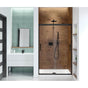 Maax - Incognito 70 44-47 x 70 1/2 in. 6mm Bypass Shower Door for Alcove Installation with Clear glass in Matte Black