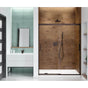 Maax - Incognito 70 56-59 x 70 1/2 in. 6mm Bypass Shower Door for Alcove Installation with Clear glass in Dark Bronze