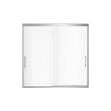 Incognito 57 56-59 x 56 3/4 in. 6mm Bypass Tub Door for Alcove Installation with Clear glass in Chrome