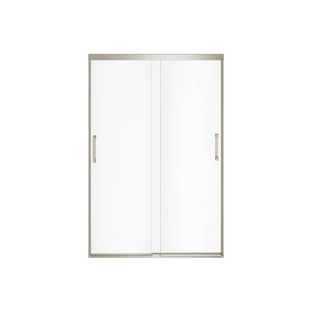 Incognito 70 44-47 x 70 1/2 in. 8mm Bypass Shower Door for Alcove Installation with Clear glass in Brushed Nickel