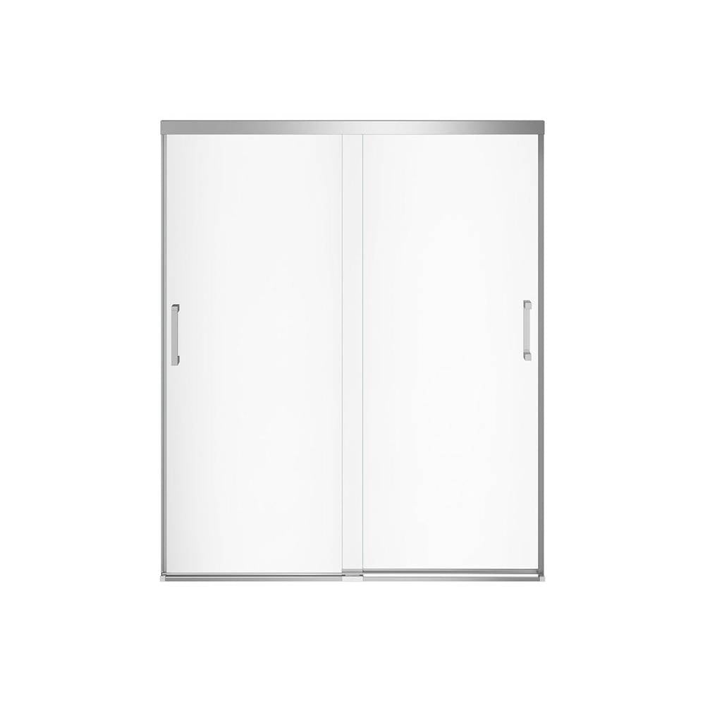 Incognito 70 56-59 x 70 1/2 in. 8mm Bypass Shower Door for Alcove Installation with Clear glass in Chrome