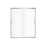 Incognito 70 56-59 x 70 1/2 in. 8mm Bypass Shower Door for Alcove Installation with Clear glass in Brushed Nickel