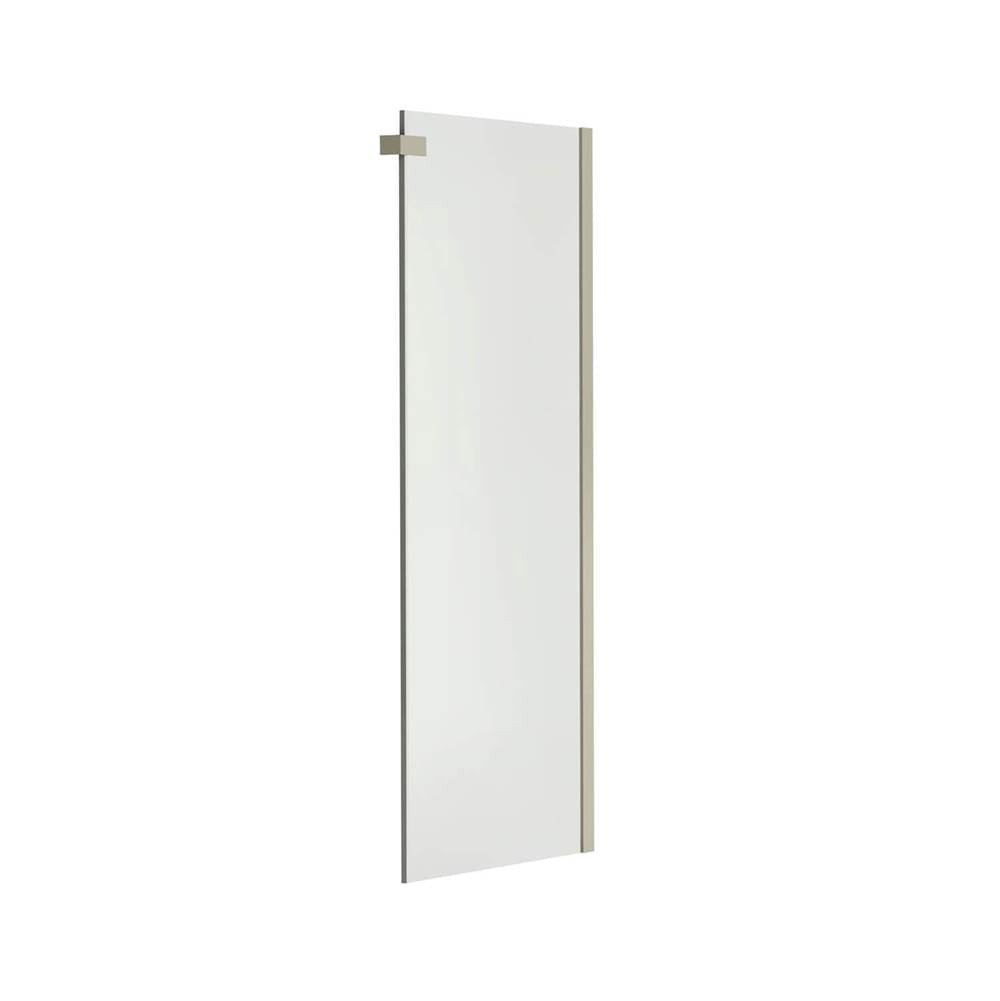 Halo Return Panel for 42 in. Base with Clear glass in Brushed Nickel