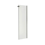 Halo Return Panel for 34 in. Base with Clear glass in Chrome