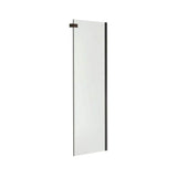 Halo Return Panel for 36 in. Base with Clear glass in Dark Bronze