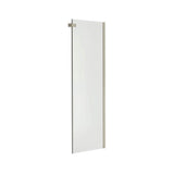 Halo Return Panel for 36 in. Base with Clear glass in Brushed Nickel