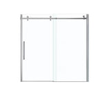 Halo 56.5-59 x 59 in. 8 mm Sliding Tub Door for Alcove Installation with Clear glass in Chrome