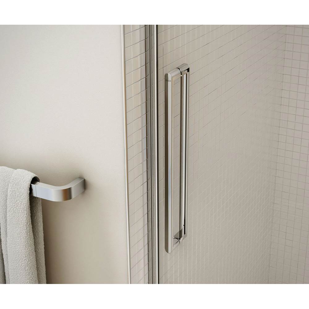 Halo 56.5-59 x 59 in. 8 mm Sliding Tub Door for Alcove Installation with Clear glass in Chrome