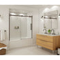 Maax - Halo 56.5-59 x 59 in. 8 mm Sliding Tub Door for Alcove Installation with Clear glass in Dark Bronze