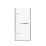 Reveal Sleek 71 32 1/2-35 1/2 x 71 1/2 in. 8mm Pivot Shower Door for Alcove Installation with Clear glass in Chrome