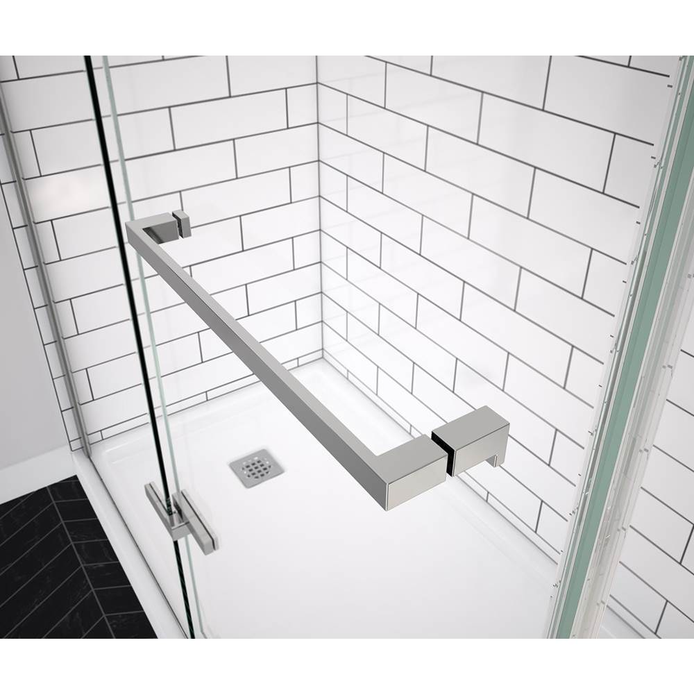 Reveal Sleek 71 38-41 x 71 1/2 in. 8mm Pivot Shower Door for Alcove Installation with Clear glass in Chrome