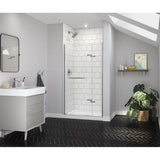 Maax - Reveal Sleek 71 38-41 x 71 1/2 in. 8mm Pivot Shower Door for Alcove Installation with Clear glass in Chrome