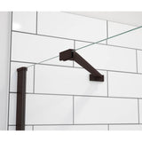 Reveal Sleek 71 38-41 x 71 1/2 in. 8 mm Pivot Shower Door for Alcove Installation with Clear glass in Dark Bronze