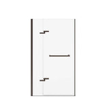 Reveal Sleek 71 38-41 x 71 1/2 in. 8 mm Pivot Shower Door for Alcove Installation with Clear glass in Dark Bronze