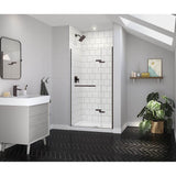 Maax - Reveal Sleek 71 38-41 x 71 1/2 in. 8 mm Pivot Shower Door for Alcove Installation with Clear glass in Dark Bronze