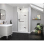 Maax - Reveal Sleek 71 38-41 x 71 1/2 in. 8 mm Pivot Shower Door for Alcove Installation with Clear glass in Dark Bronze