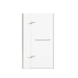 Reveal Sleek 71 38-41 x 71 1/2 in. 8mm Pivot Shower Door for Alcove Installation with Clear glass in Brushed Nickel