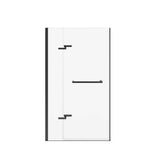 Reveal Sleek 71 38-41 x 71 1/2 in. 8mm Pivot Shower Door for Alcove Installation with Clear glass in Matte Black
