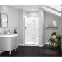 Maax - Reveal Sleek 71 41 1/2-44 1/2 x 71 1/2 in. 8mm Pivot Shower Door for Alcove Installation with Clear glass in Chrome