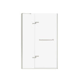 Reveal Sleek 71 44-47 x 71 1/2 in. 8mm Pivot Shower Door for Alcove Installation with Clear glass in Brushed Nickel