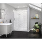 Maax - Reveal Sleek 71 56-59 x 71 1/2 in. 8mm Pivot Shower Door for Alcove Installation with Clear glass in Chrome
