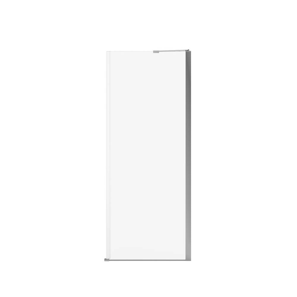 Reveal Sleek 71 Return Panel for 32 in. Base with Clear glass in Chrome