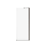 Reveal Sleek 71 Return Panel for 32 in. Base with Clear glass in Dark Bronze