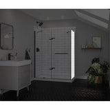 Maax - Reveal Sleek 71 Return Panel for 32 in. Base with Clear glass in Dark Bronze