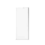Reveal Sleek 71 Return Panel for 32 in. Base with Clear glass in Brushed Nickel