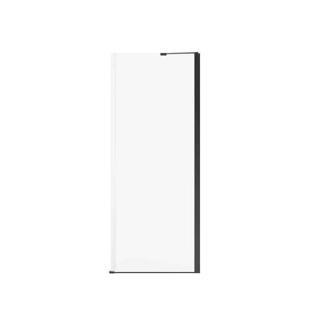 Reveal Sleek 71 Return Panel for 32 in. Base with Clear glass in Matte Black