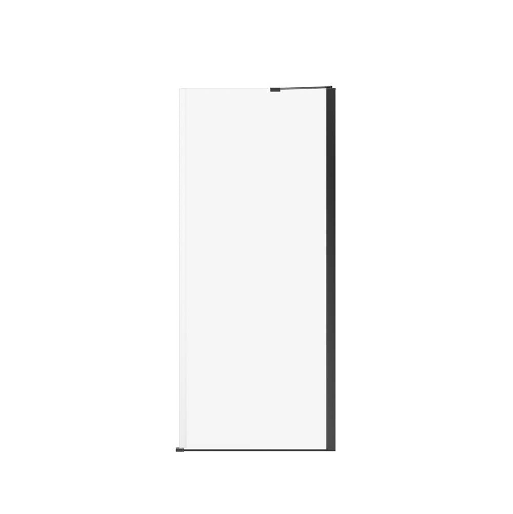 Reveal Sleek 71 Return Panel for 34 in. Base with Clear glass in Matte Black