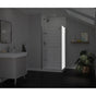 Maax - Reveal Sleek 71 Return Panel for 36 in. Base with Clear glass in Chrome