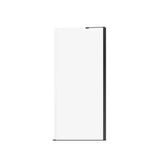 Reveal Sleek 71 Return Panel for 36 in. Base with Clear glass in Matte Black