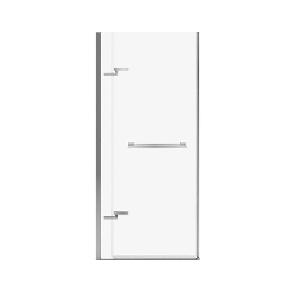 Capella 78 32.5-35.5 x 78 in. 8 mm Pivot Shower Door for Alcove Installation with GlassShield glass in Chrome