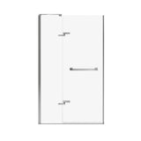 Capella 78 44-47 x 78 in. 8 mm Pivot Shower Door for Alcove Installation with GlassShield glass in Chrome