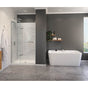 Maax - Capella 78 44-47 x 78 in. 8 mm Pivot Shower Door for Alcove Installation with GlassShield glass in Chrome