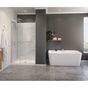Maax - Capella 78 44-47 x 78 in. 8 mm Pivot Shower Door for Alcove Installation with GlassShield glass in Brushed Nickel