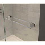 Capella 78 56-59 x 78 in. 8 mm Pivot Shower Door for Alcove Installation with GlassShield glass in Chrome