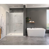 Maax - Capella 78 56-59 x 78 in. 8 mm Pivot Shower Door for Alcove Installation with GlassShield glass in Chrome
