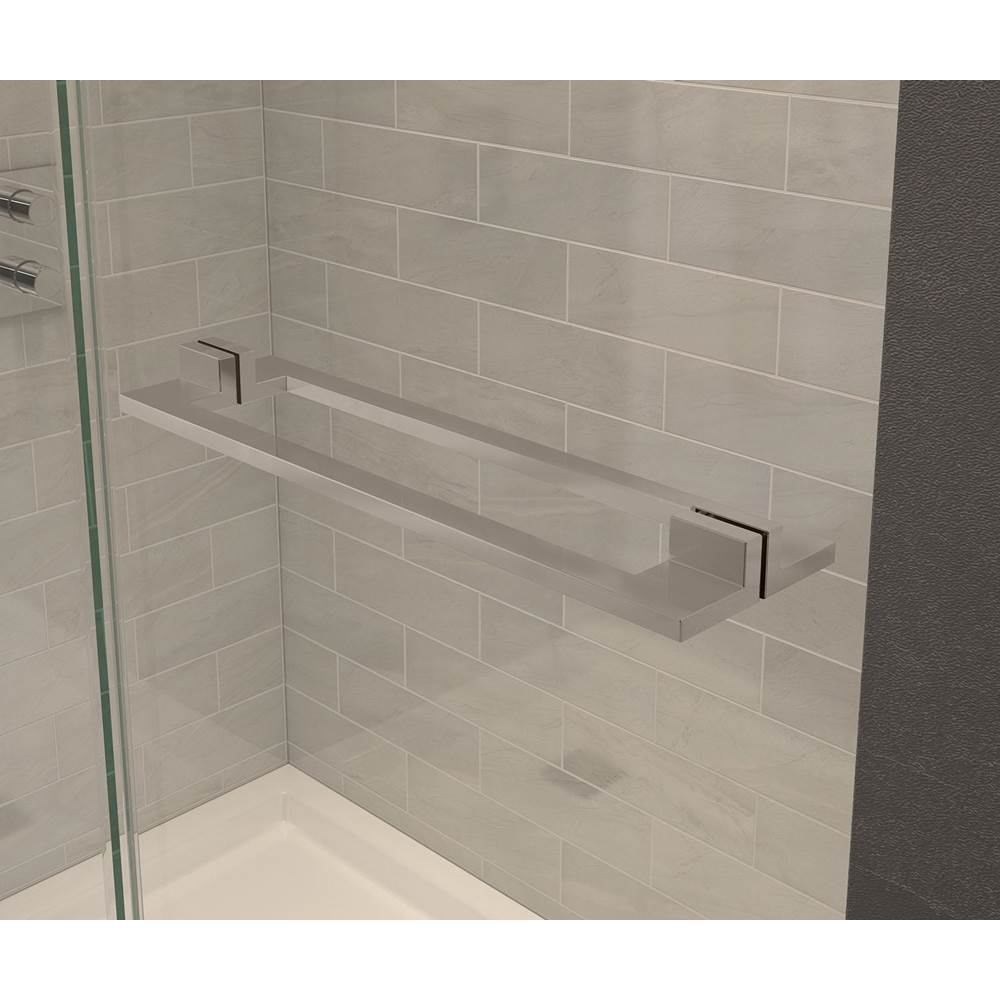 Capella 78 56-59 x 78 in. 8 mm Pivot Shower Door for Alcove Installation with GlassShield glass in Brushed Nickel