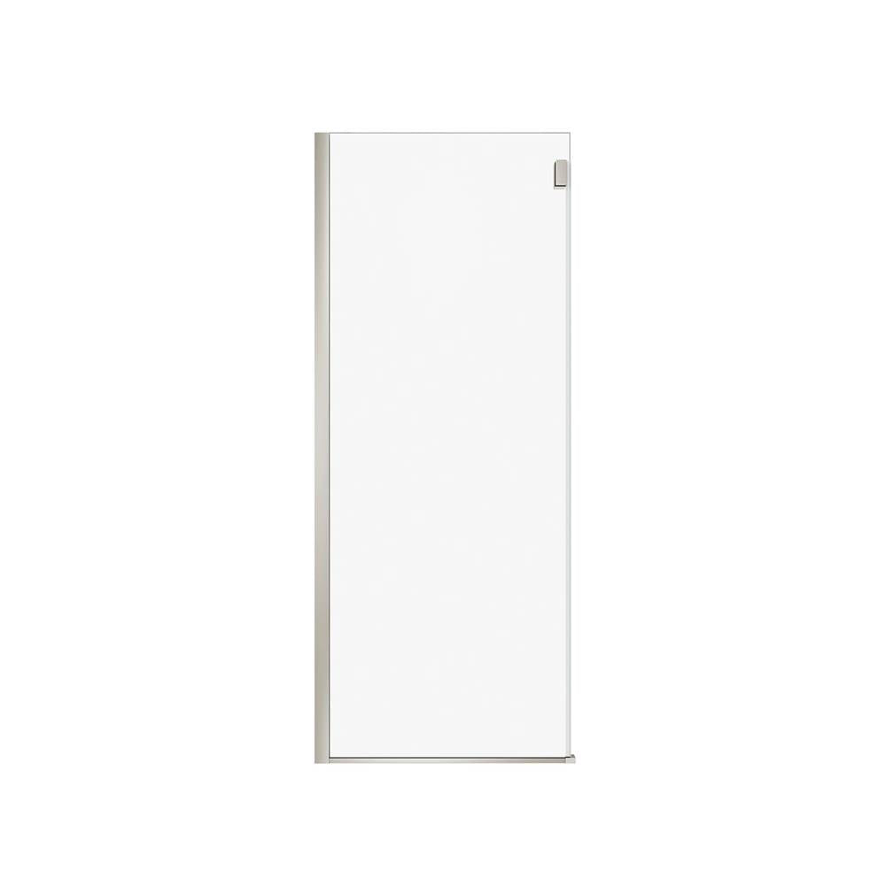 Maax - Duel Alto Return Panel for 32 in. Base with Clear glass in Brushed Nickel