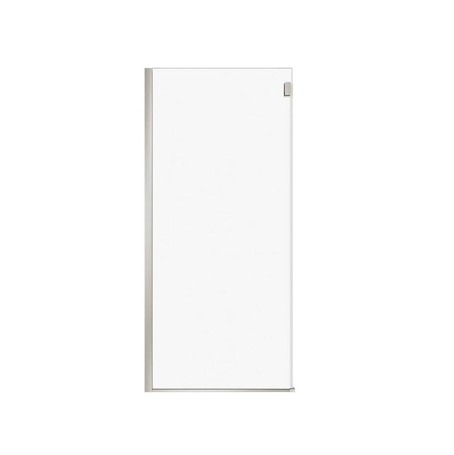 Maax - Duel Alto Return Panel for 36 in. Base with Clear glass in Brushed Nickel