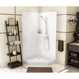 Maax - CSS36 38 x 38 AcrylX Corner Center Drain One-Piece Shower in White - White