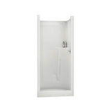 SS32 32 x 33 AcrylX Alcove Center Drain One-Piece Shower in White