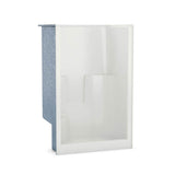 SS3648 R/L AcrylX Alcove Center Drain One-Piece Shower in White