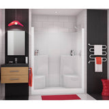 Maax - SS3660 AcrylX Alcove Center Drain One-Piece Shower in White - White