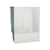 TSEA62 60 x 31 AcrylX Alcove Left-Hand Drain One-Piece Whirlpool Tub Shower in White
