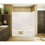 Maax - TSEA72 72 x 36 AcrylX Alcove Left-Hand Drain One-Piece Tub Shower in White - White