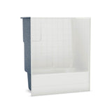 TSTEA62 60 x 31 AcrylX Alcove Left-Hand Drain One-Piece Tub Shower in White